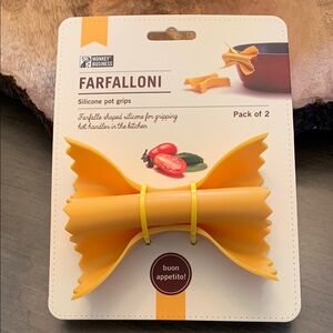Farfalloni Silicone Pot Grips - Yellow - NWT!